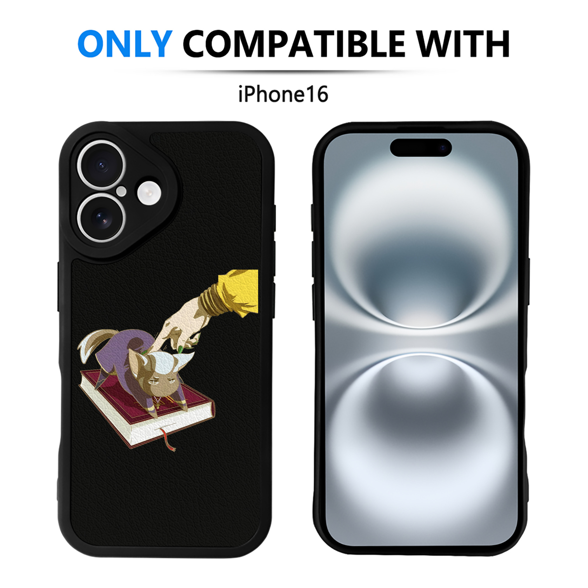 （画像用） ジョジョの奇妙な冒険 JoJo's Bizarre Adventure 【iPhone 16シリーズ対応】シリコンスマホケース（レザー調） 材質：シリコン